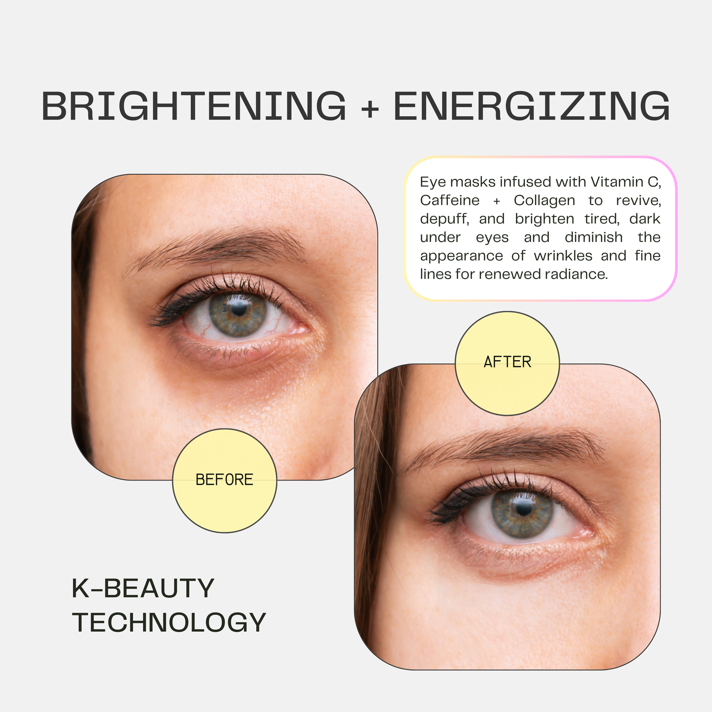 Brightening + Energizing - Hydrogel Collagen Under Eye Masks (20 Masks)