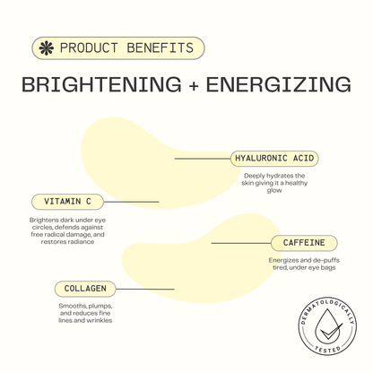 Brightening + Energizing - Hydrogel Collagen Under Eye Masks (20 Masks)